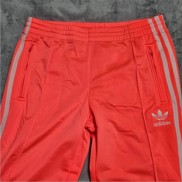 RETRO Adidas Originals Firebird Track Pant Coral/White BRAND NEW - Picture 9 of 12